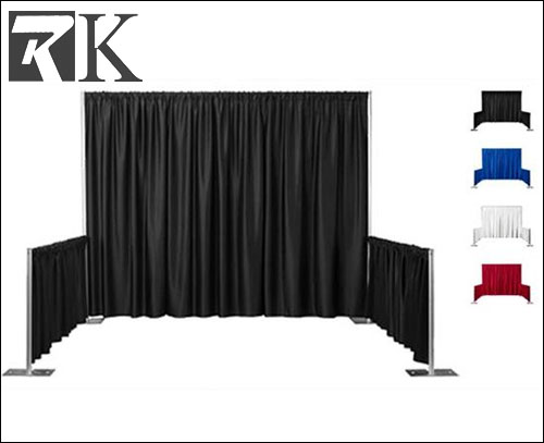 pipe drape trade show booth