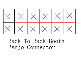 Back To Back Booth Banjo Connector