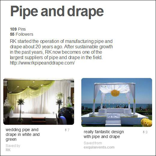 RK's board Pipe and drape on Pinterest