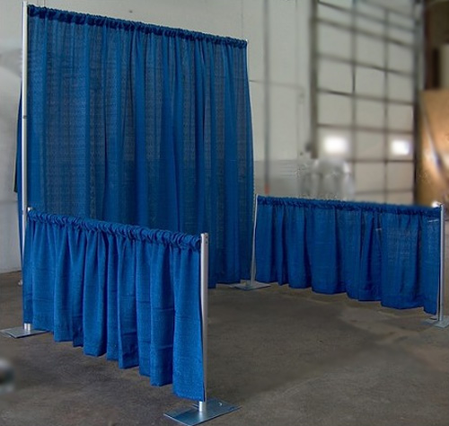 pipe & drape systems for trade show booth