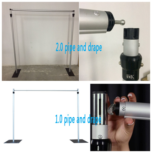 two generations pipe and drape system